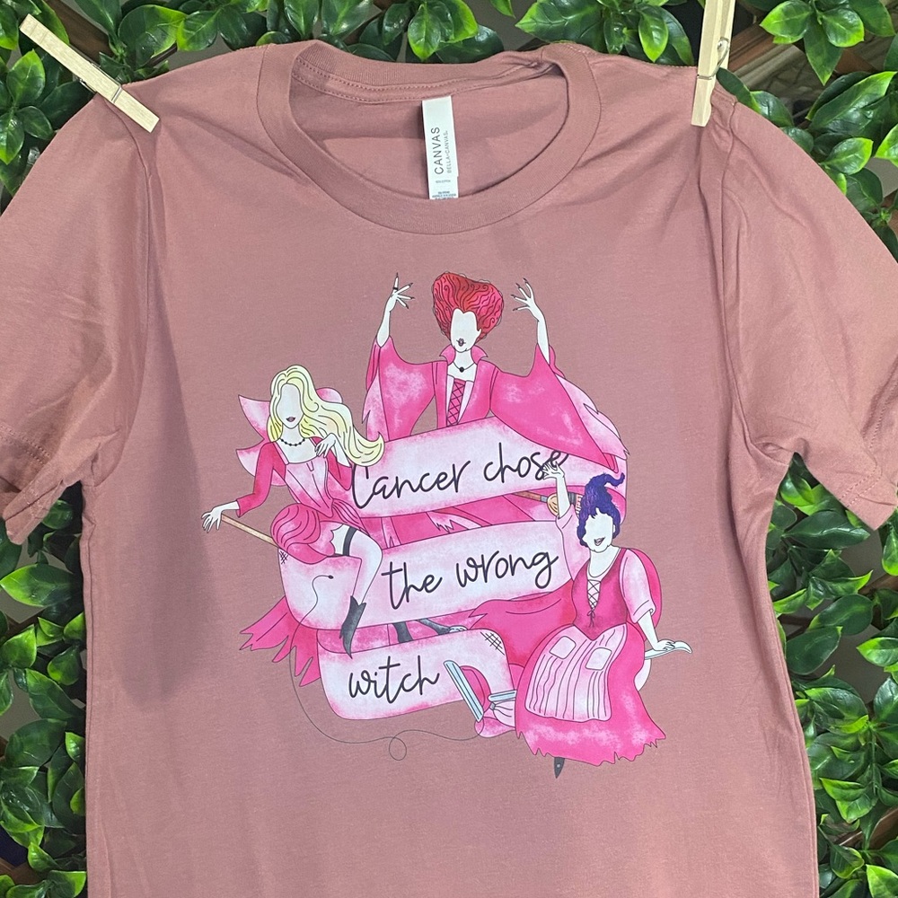 Hocus Cancer Chose The Wrong Witch Shirt - Picture 2 of 9